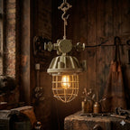 Industriële hanglamp.