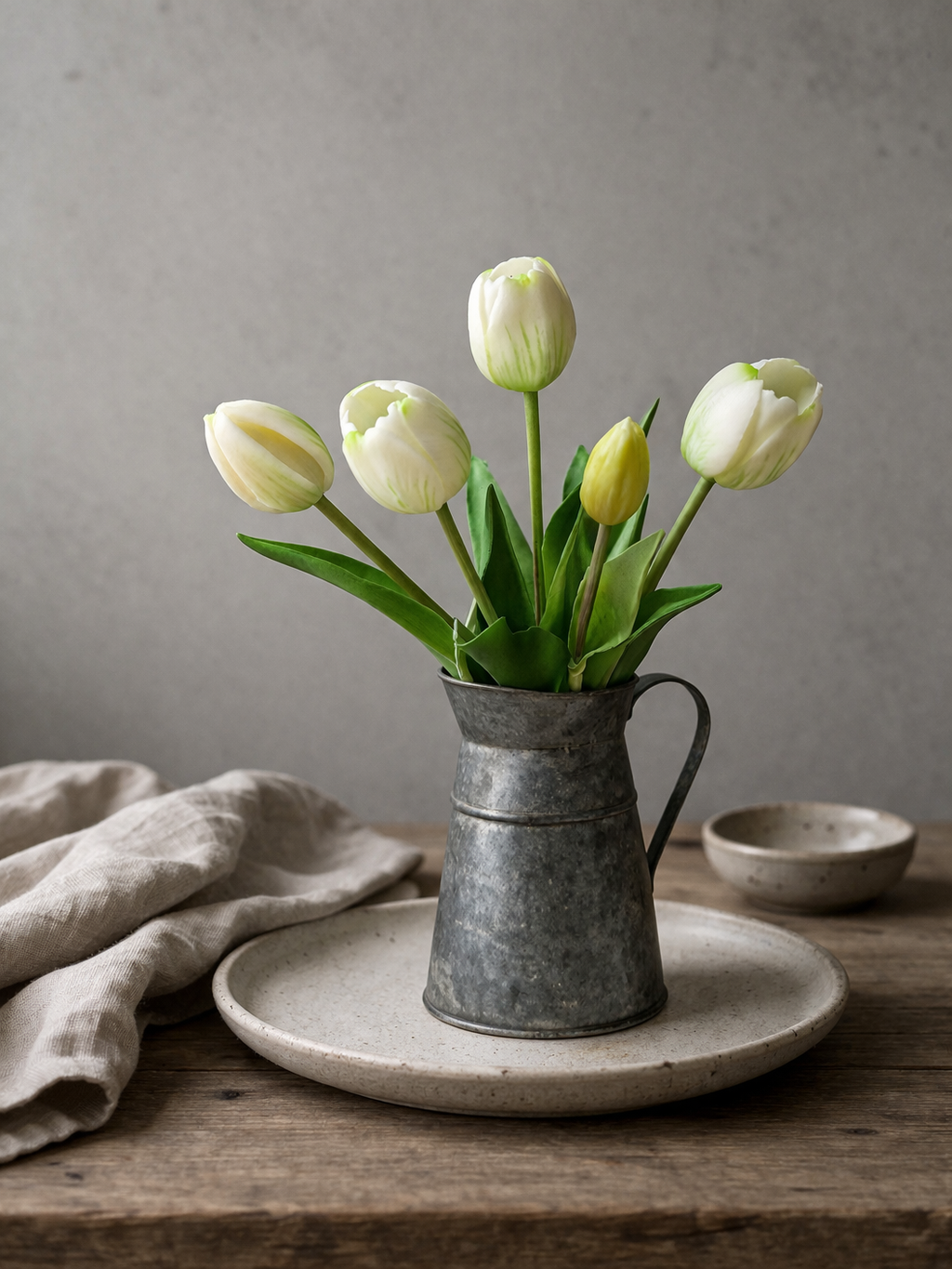 Bos tulpen wit (lang)