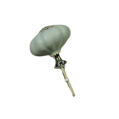 porseleinen knop mat grijs