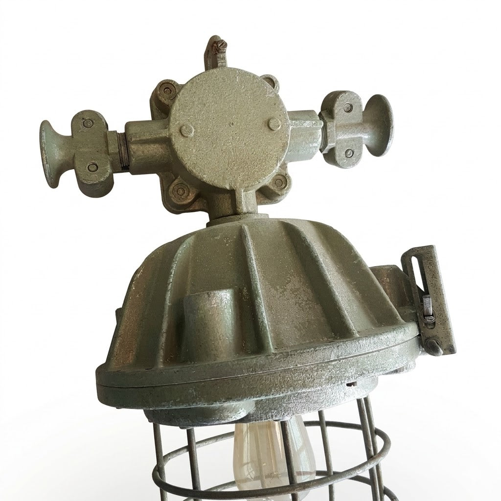 Industriële hanglamp.