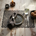 zwarte placemats
