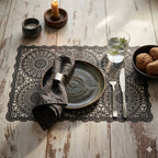 zwarte placemats